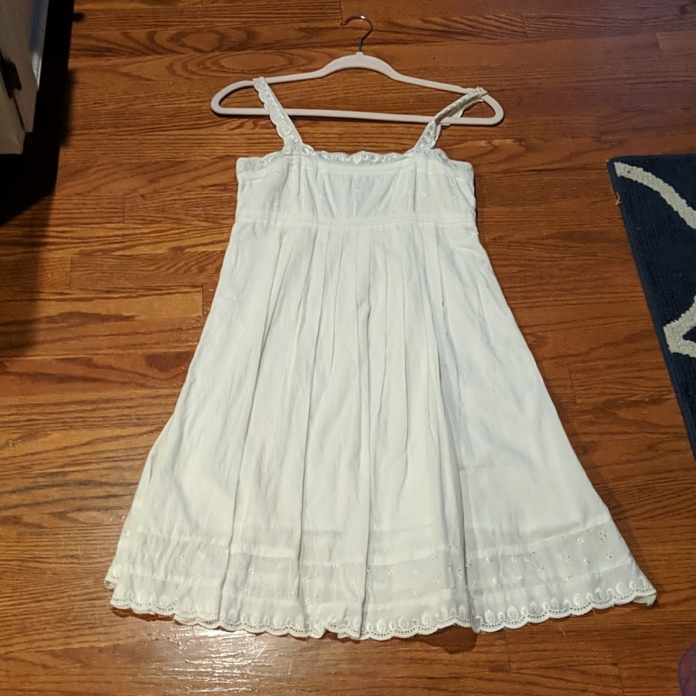 White eyelit sundress
